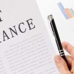 pet insurance concept, documents on the desktop